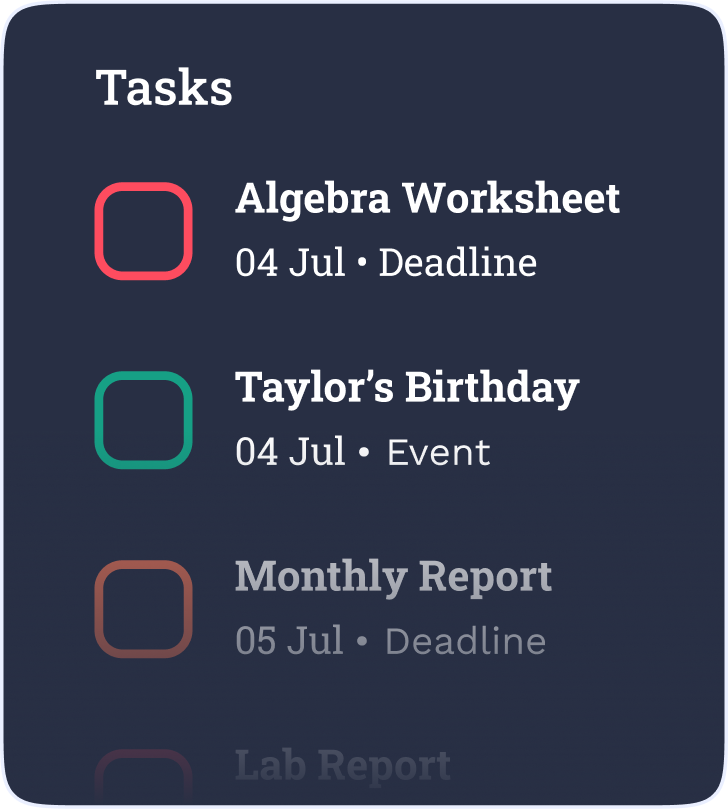 Tasks Container